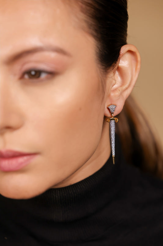 Diamond Dagger Earrings | UBAA