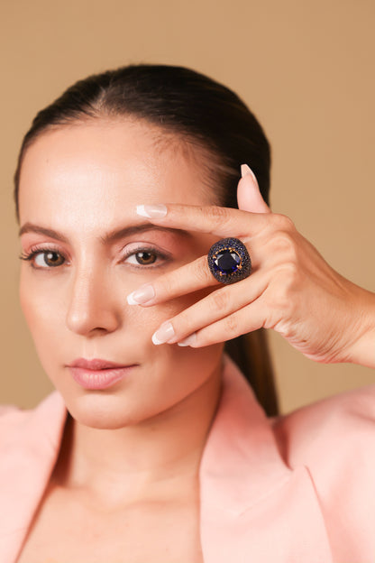 Sapphire Cocktail Ring | UBAA