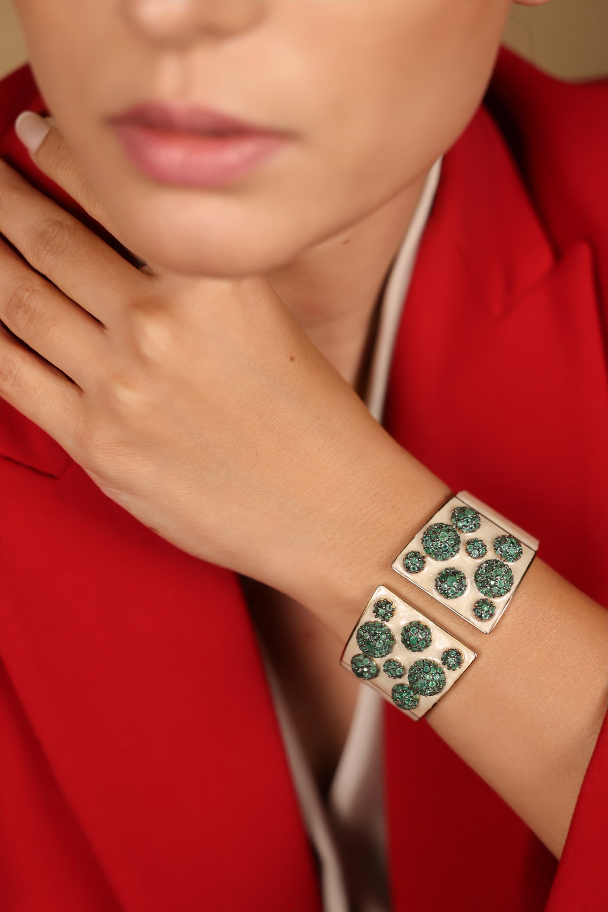 Emerald Bubble Cuff | UBAA
