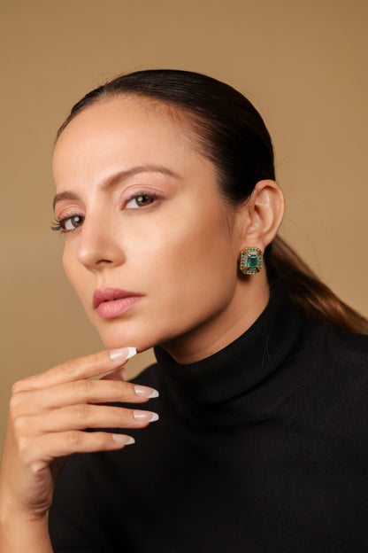 Eos Emerald Studs | UBAA