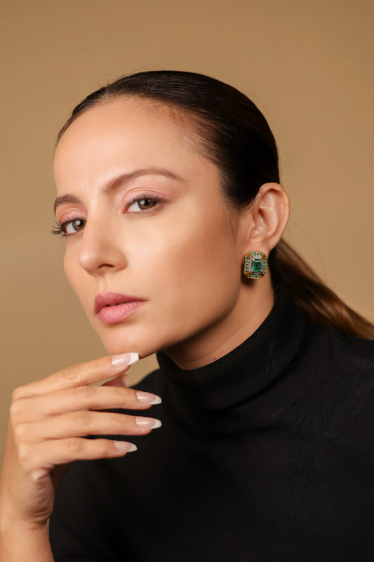 Eos Emerald Studs | UBAA