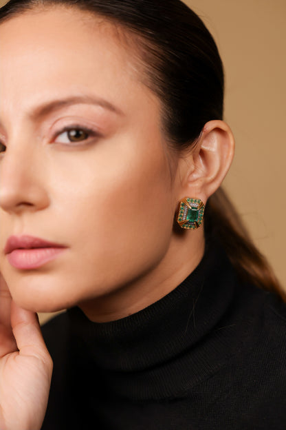 Eos Emerald Studs | UBAA