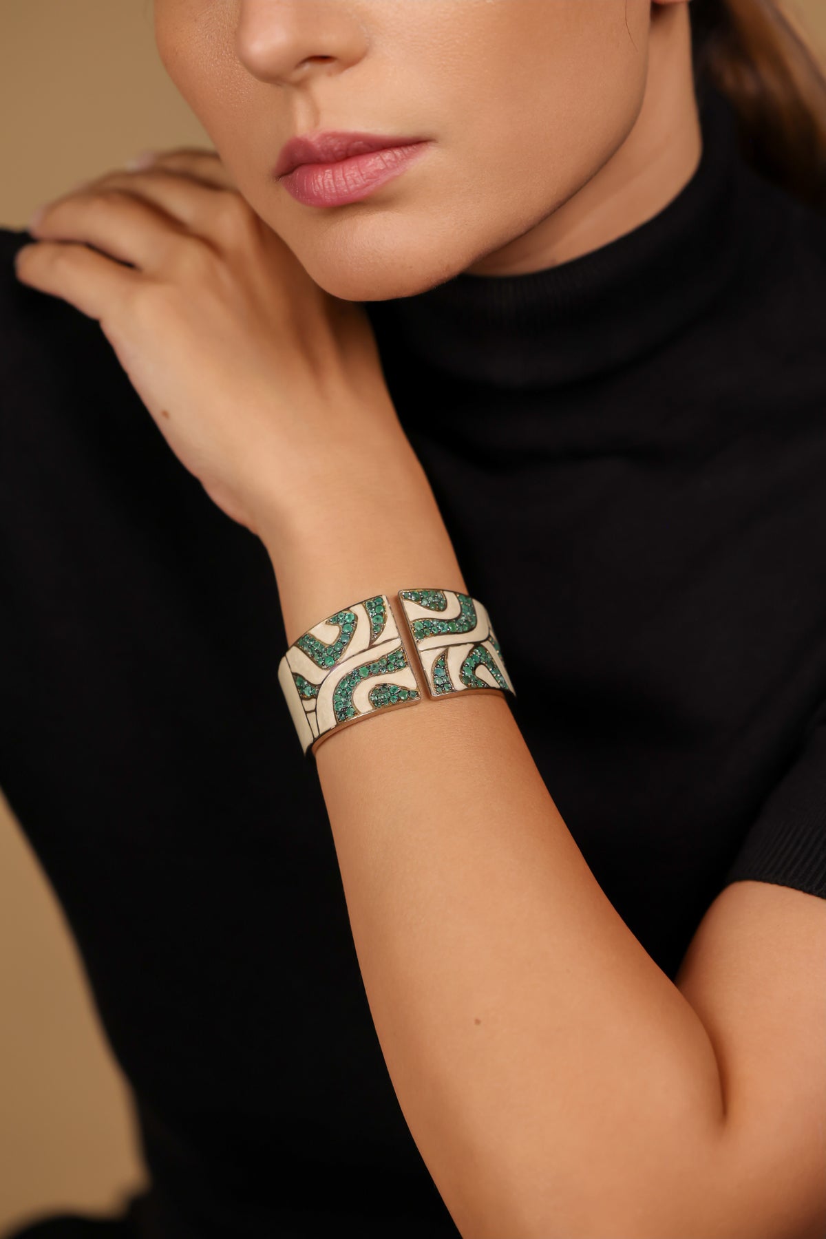 Emerald Wave Cuff | UBAA