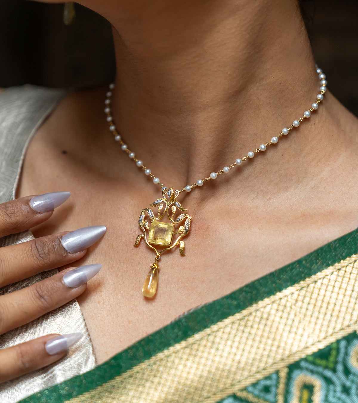 Rangrez Pendant | UNCUT by Aditi Amin