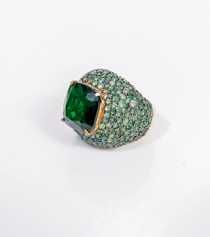 Emerald Cocktail Ring | UBAA