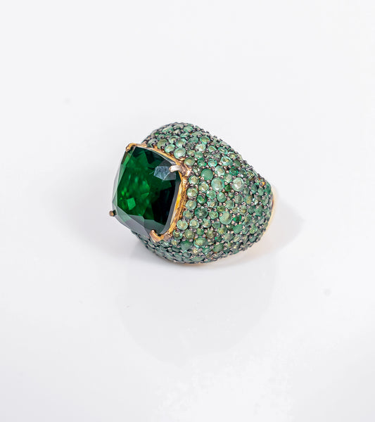 Emerald Cocktail Ring | UBAA