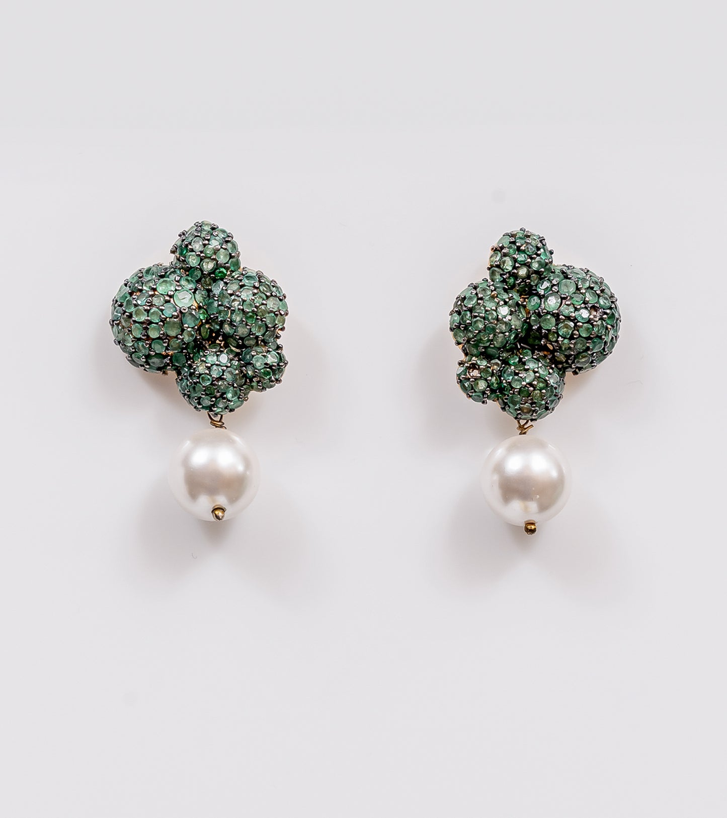 Emerald Bubble Earrings | UBAA