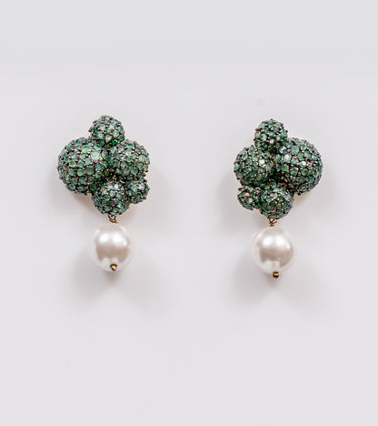 Emerald Bubble Earrings | UBAA