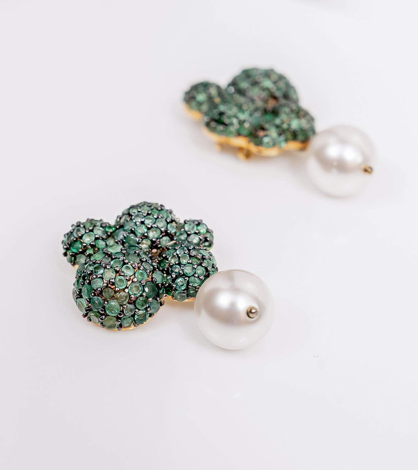 Emerald Bubble Earrings | UBAA