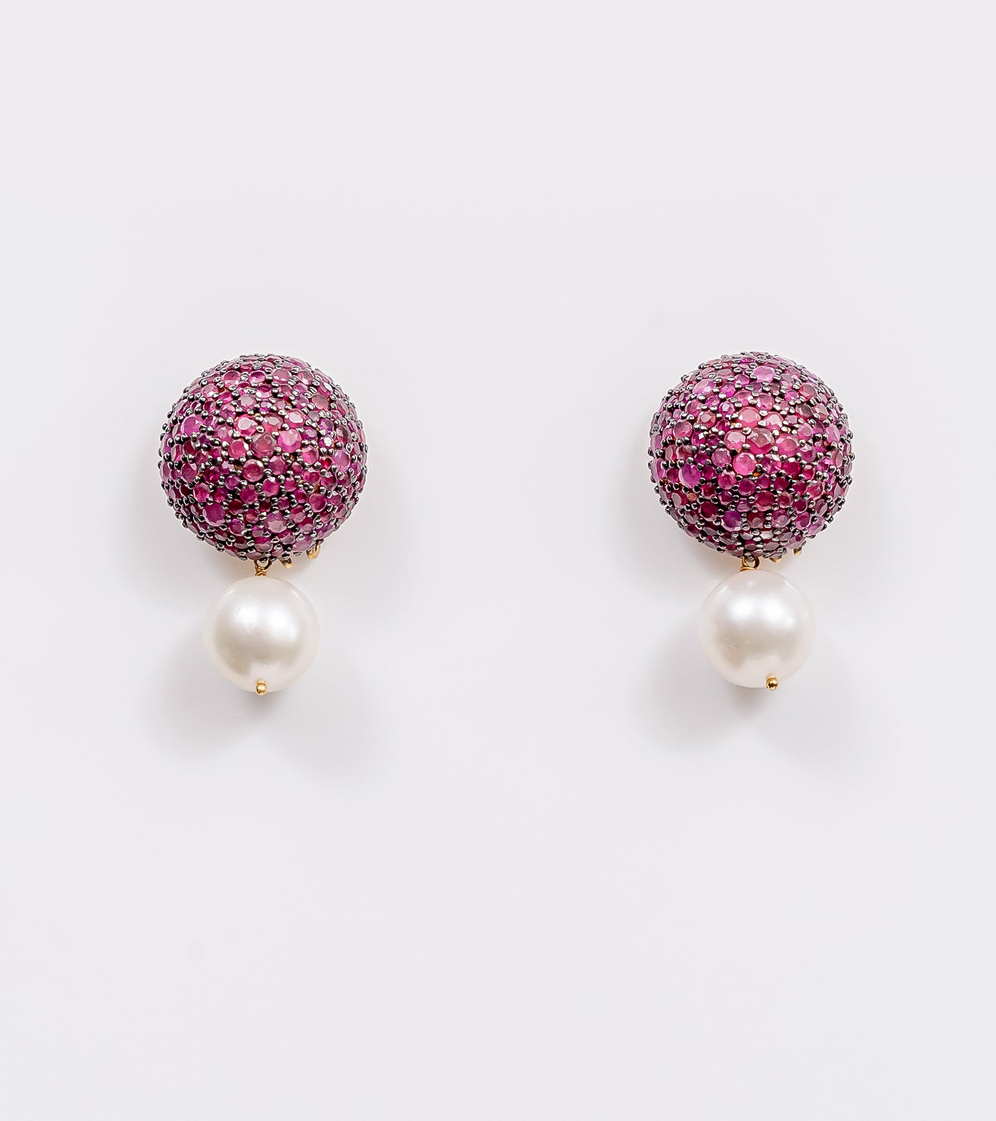 Ruby Dome Earrings | UBAA
