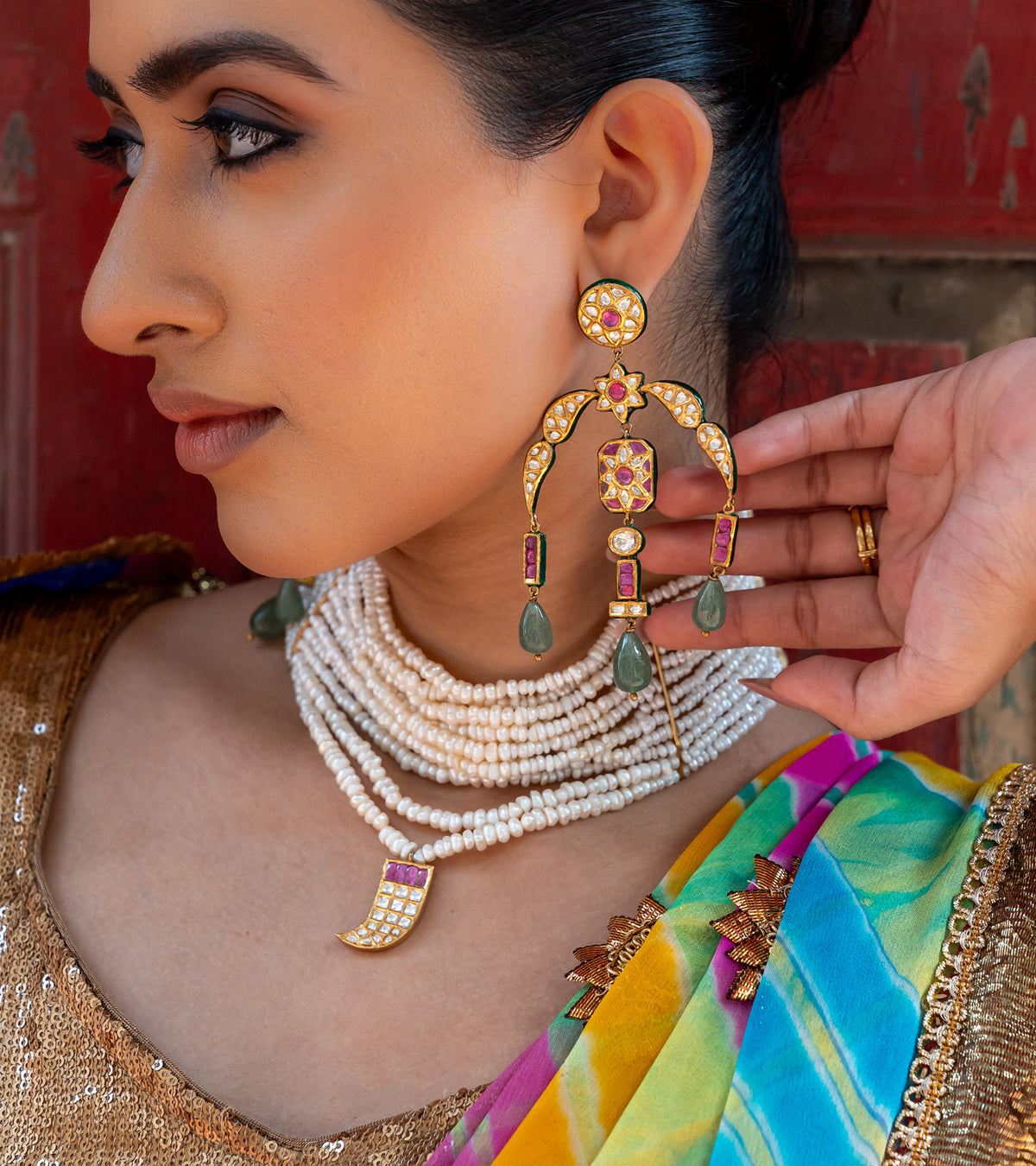 Mumtaz Earrings | UNCUT by Aditi Amin