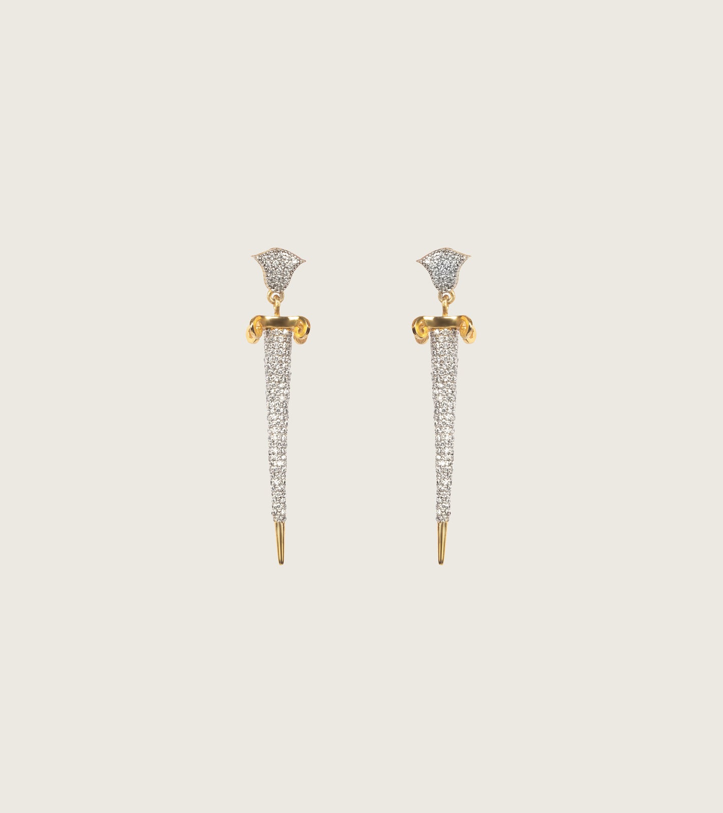 Diamond Dagger Earrings | UBAA