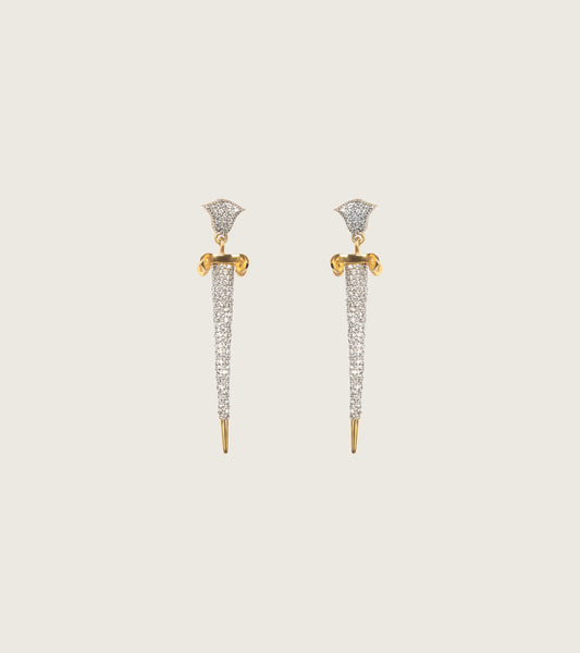 Diamond Dagger Earrings | UBAA