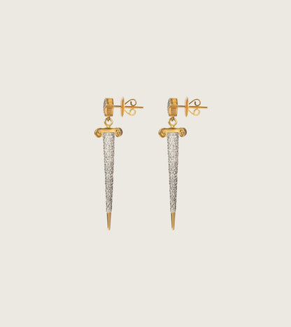 Diamond Dagger Earrings | UBAA
