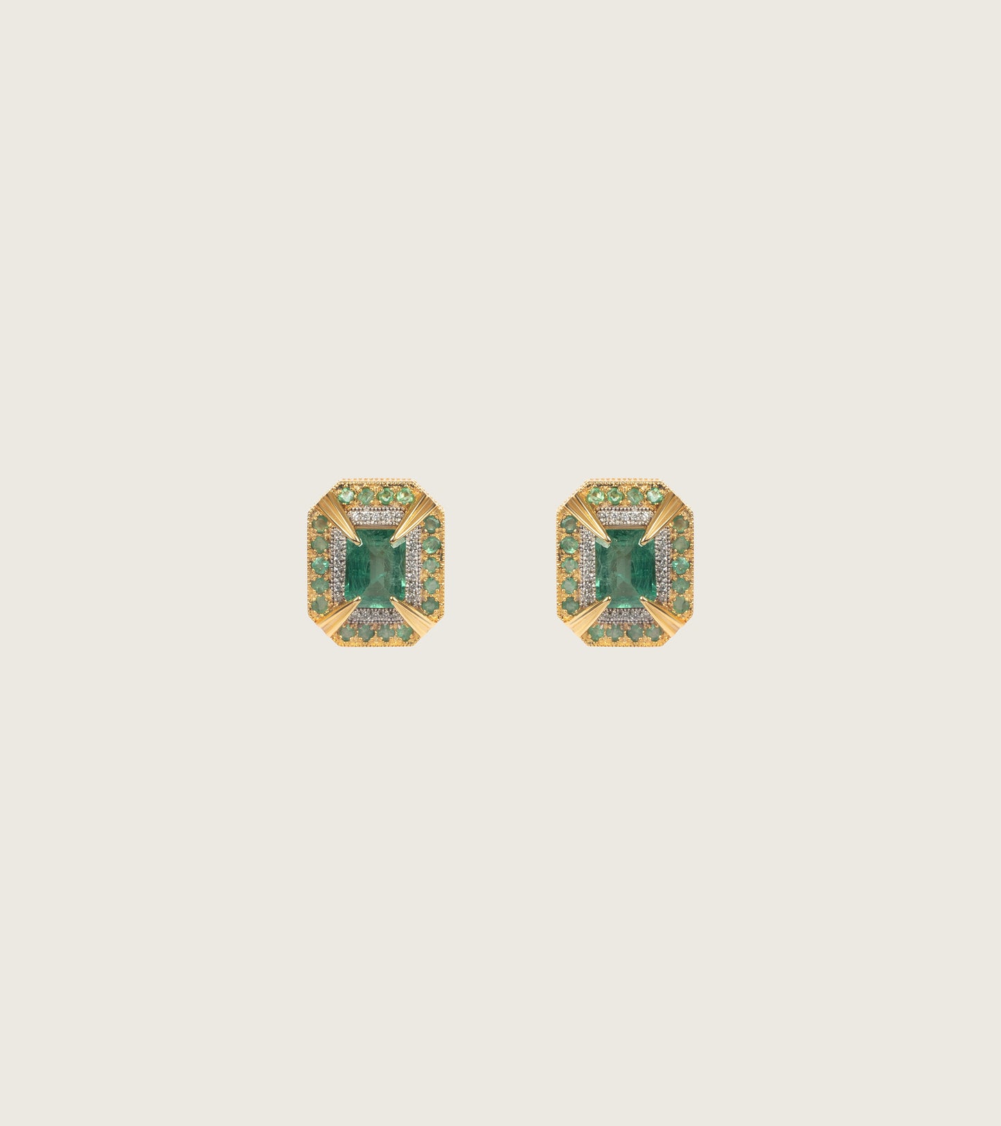 Eos Emerald Studs | UBAA