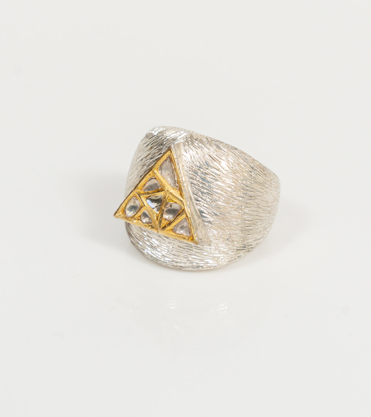 Ann Cocktail Ring worn solo as a bold standalone statement piece