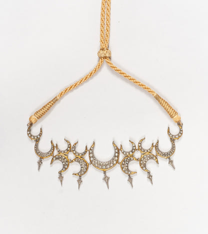 Detail of the delicate Japanese pearls set along the Icra Choker