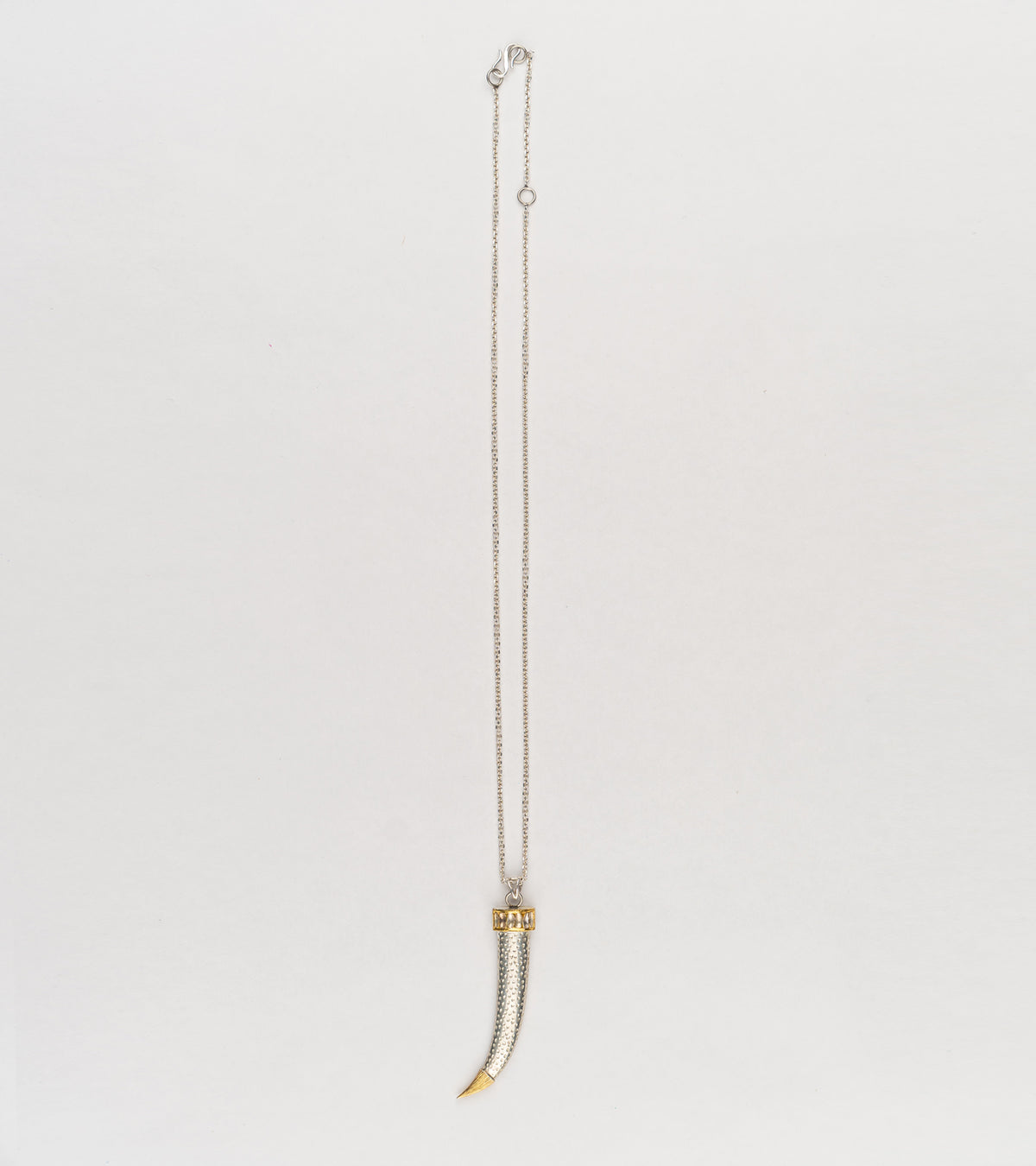 Neo Necklace worn solo as a daily talisman piece