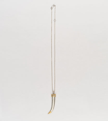 Neo Necklace worn solo as a daily talisman piece